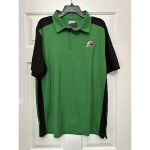Size Large Mens Oregon Ducks Green Embroidered Polo Box Seat Clothing Shirt NEW